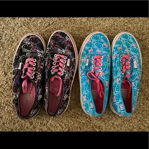 Hello Kitty Vans Size 8 2 Pairs